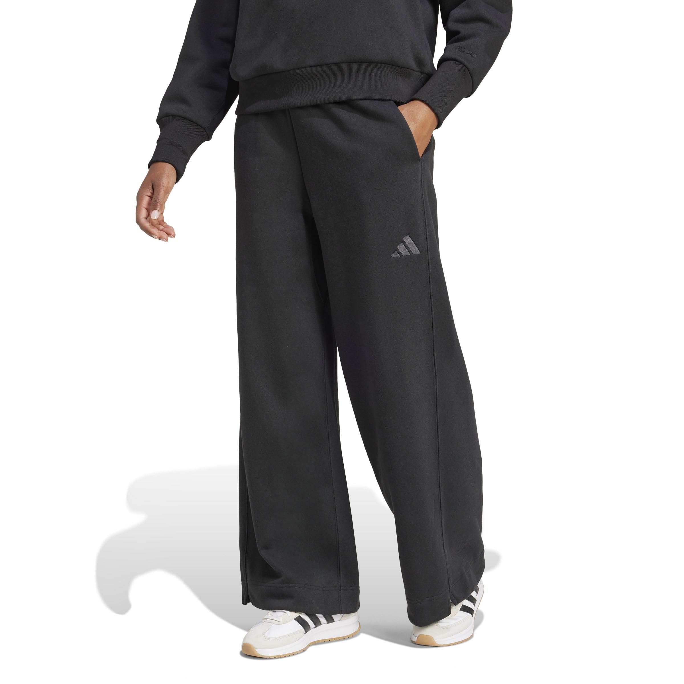 Adidas Damen Golfhose All Szn Fleece Loose Wide Leg Pants