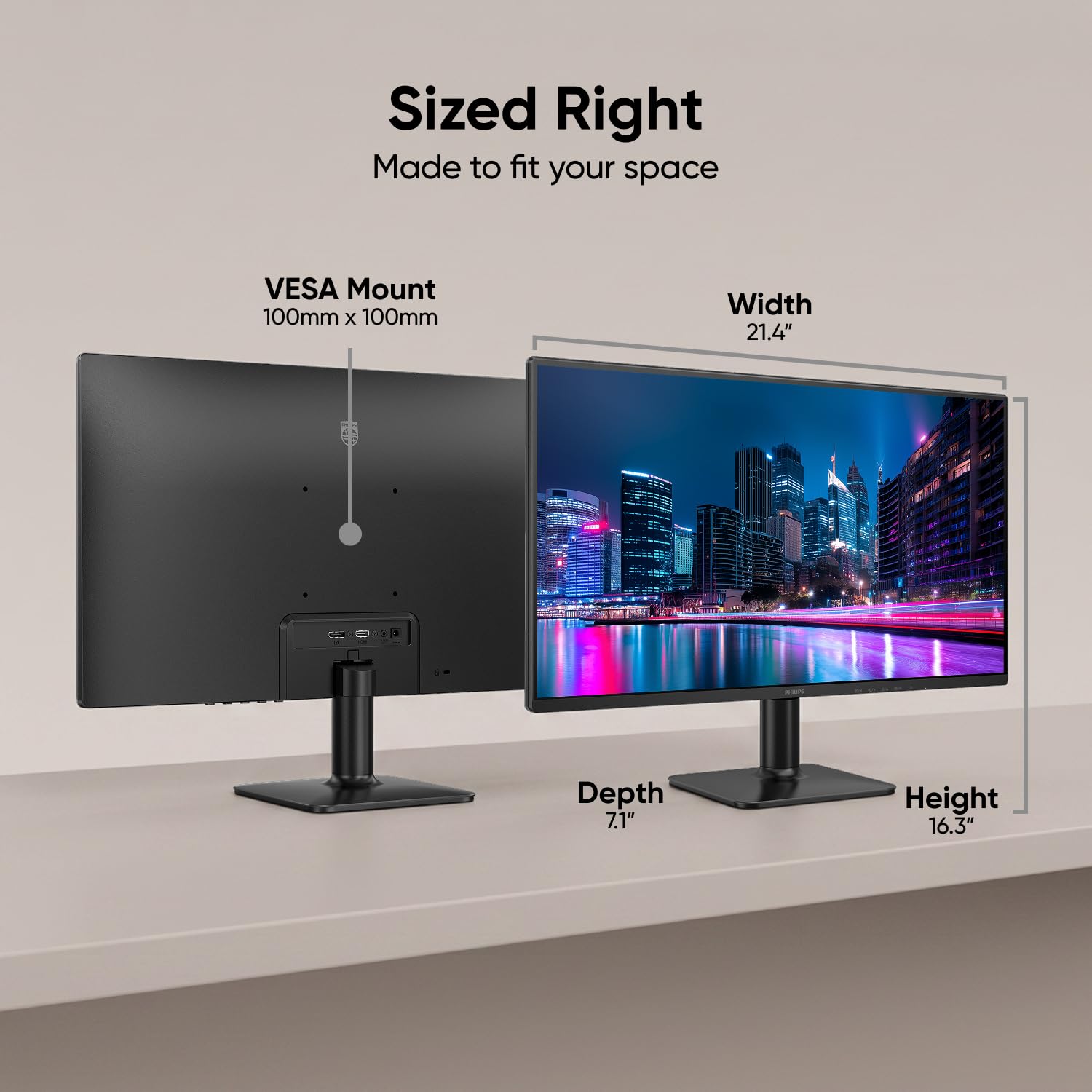Philips 24" Gaming Monitor FHD 180Hz Overlocked IPS HDR10, 24E2G2200 view 4