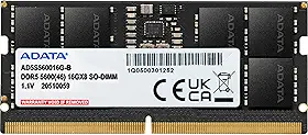 Memória Ram Notebook Ddr5 16GB 5600MHz Laptop Adata AD5S560016G