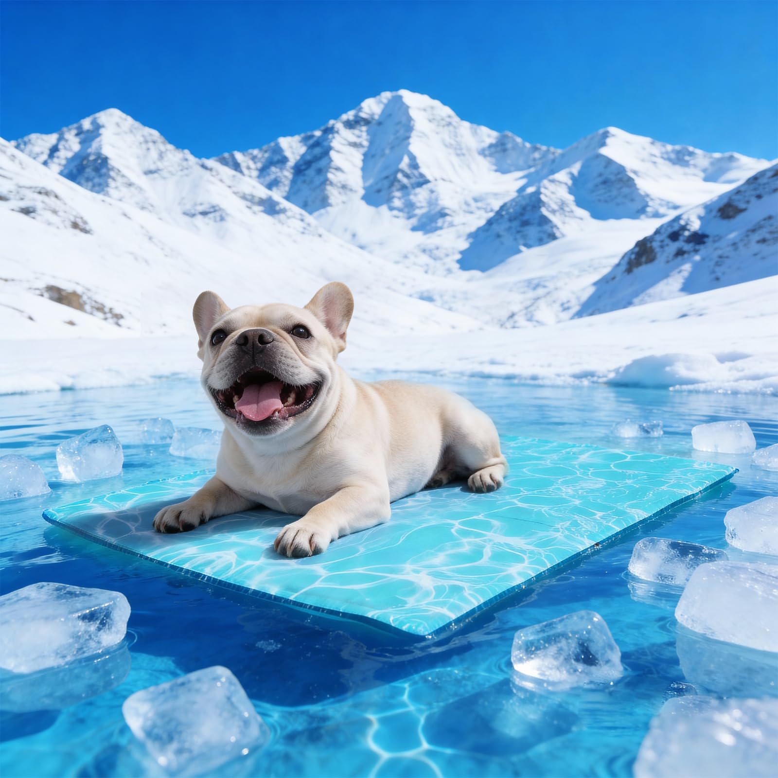 Pawtasy Dog Cooling Mat M (65x50cm), Medium Self Cooling Pet Pad for Dogs, Pressure Activated PVC Waterproof Gel Mat for Indoor Floor and Living Room, Wear-Resistant Cool Bed for Dog Settle Mat — image 1