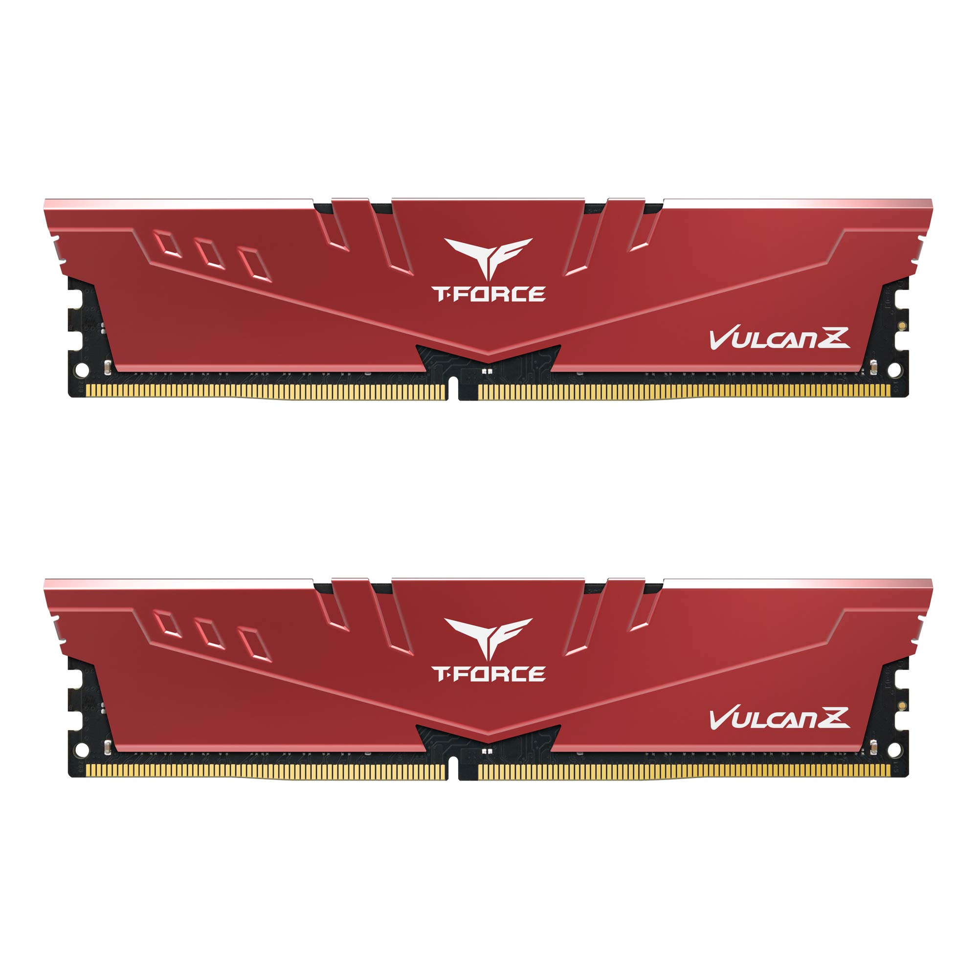 TEAMGROUPT-Force TLZRD464G3600HC18JDC01 Vulcan Z DDR4 Kit (2 x 32GB) 3600MHz (PC4-28800) CL18 Desktop Memory RAM (Red)