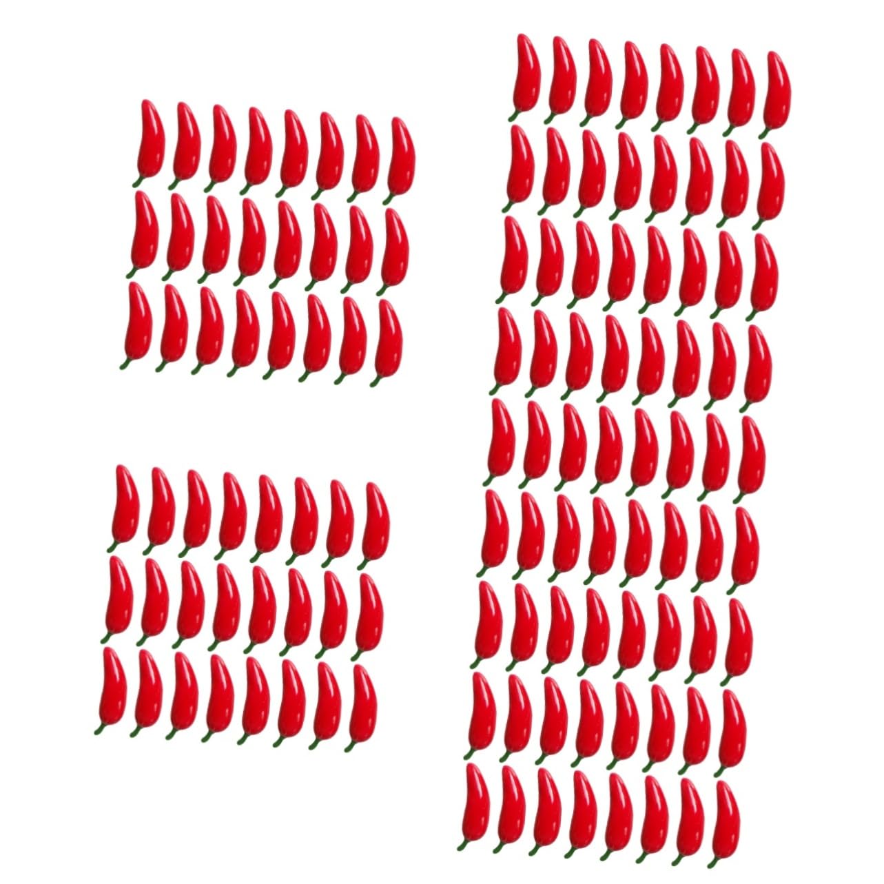 Alipis 500 Pièces Poivre Artificiel Faux poivrons Ornements de Piment décors de Ferme Nourriture Decoration Cuisine décoration Cuisine Ornement de Piment Fort Jouets végétaux Mousse Rouge