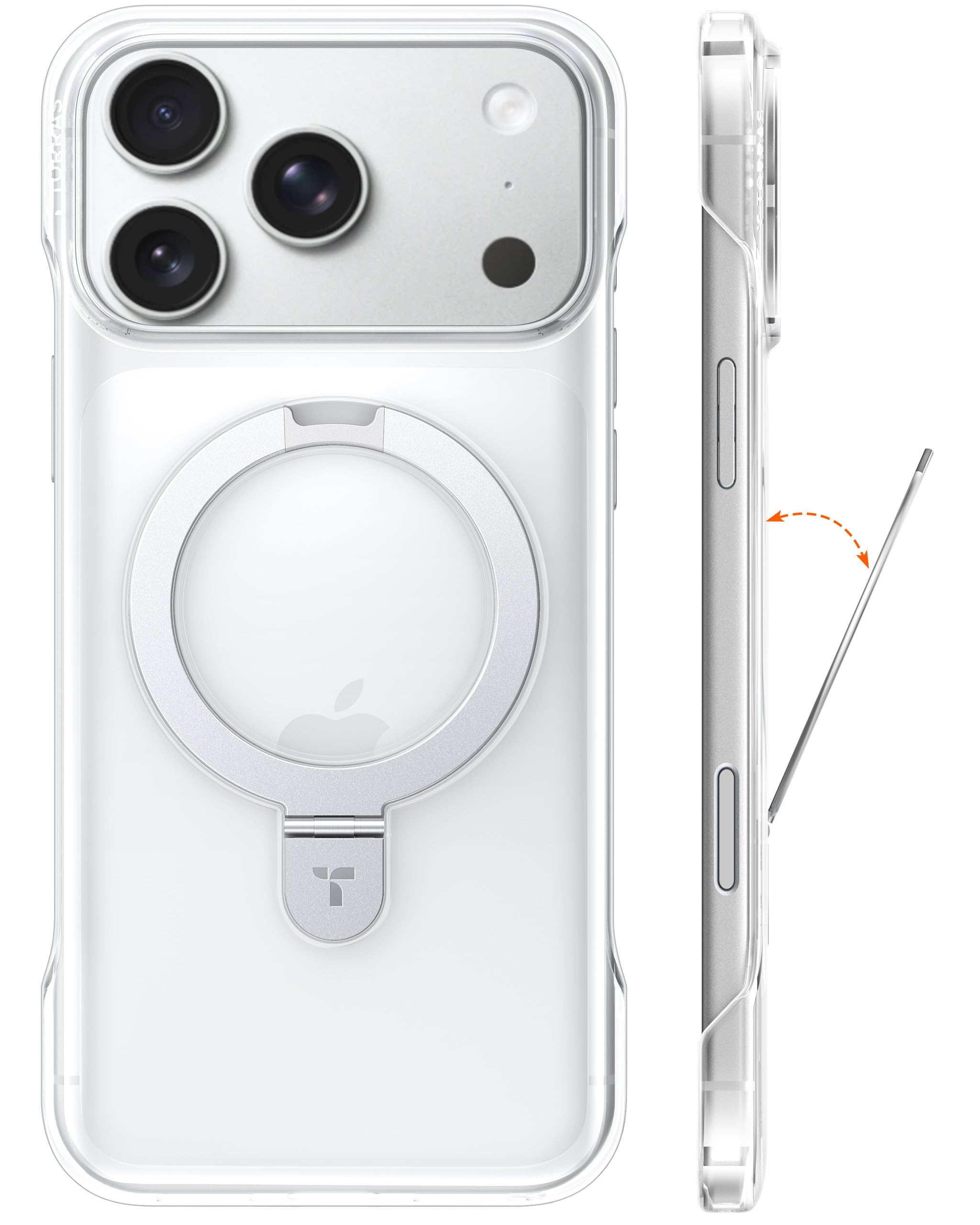 Amazon.com: TORRAS Ostand Ultra Slim for iPhone 17 Pro Case Clear