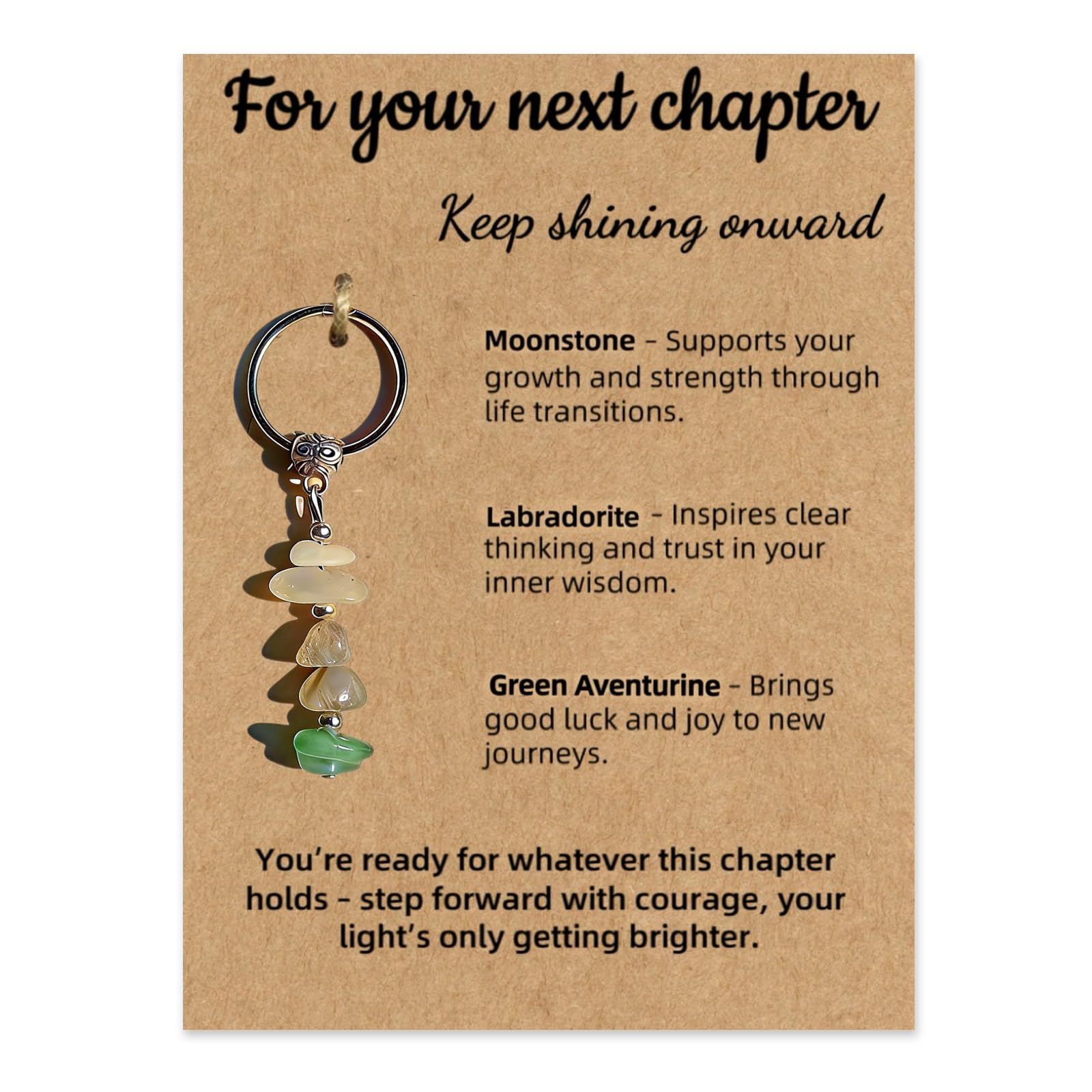 ZENTHRAA Teacher Leaving Gifts for Colleagues Women, New Job Retirement Keyring with Card, Farewell Moving Away Gift for Friends,Goodbye Breakup Divorce Congratulations