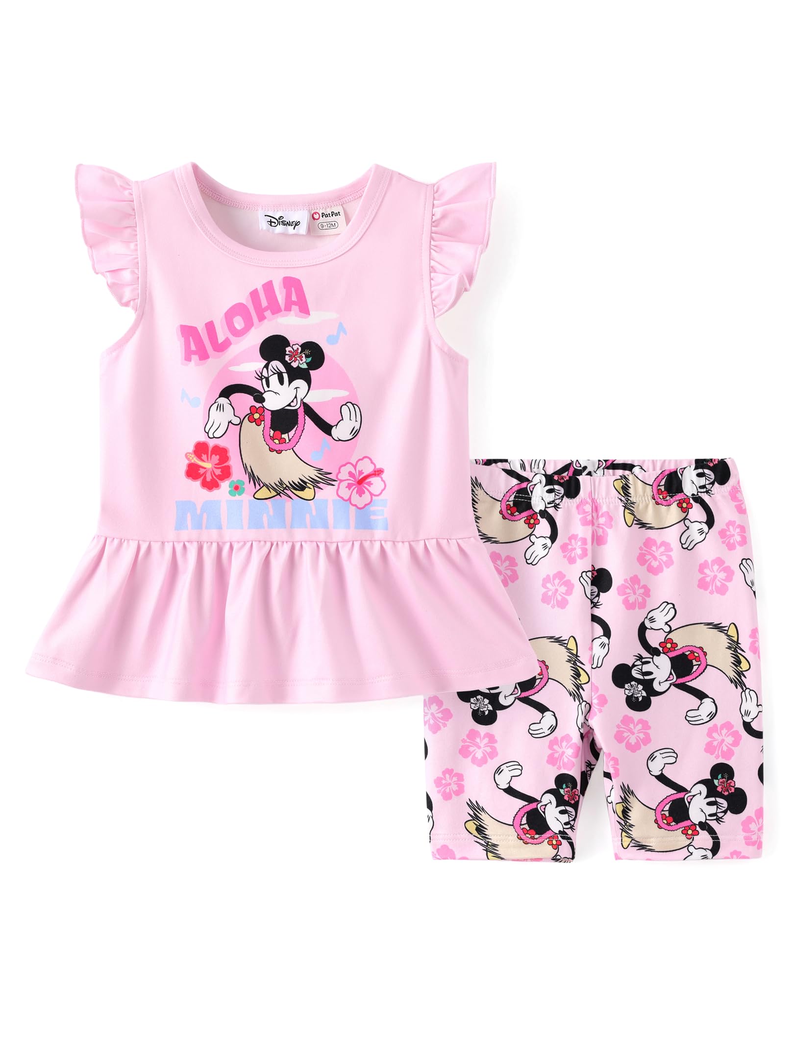 Disney Minnie Mouse Frozen Princess Marvel Toddler Girls Clothes Long Sleeve Sweatshirt + Leggings 2pcs Outfits Set 2-6Y