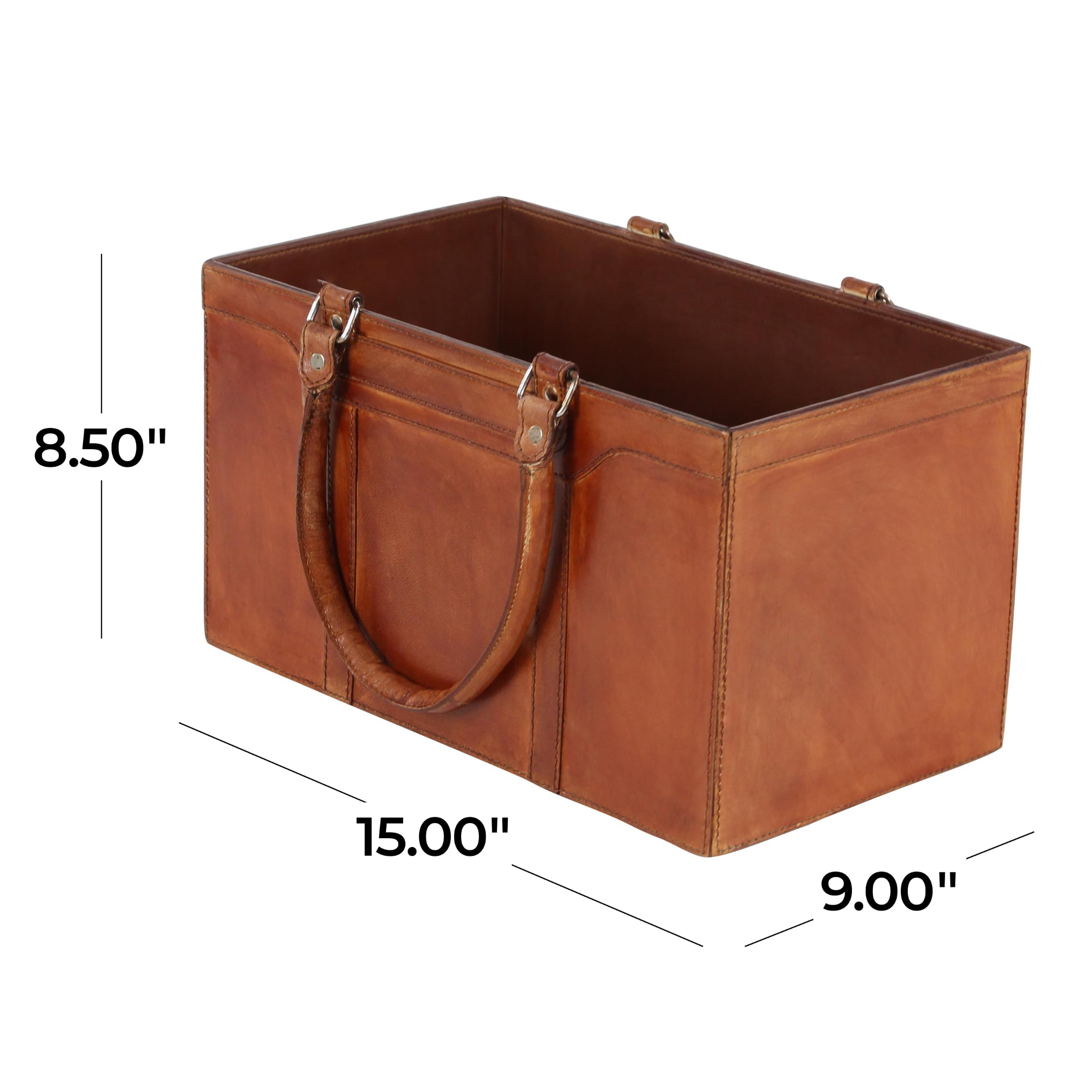 Deco 79 Portariviste, marrone, 20,3 x 38,1 cm
