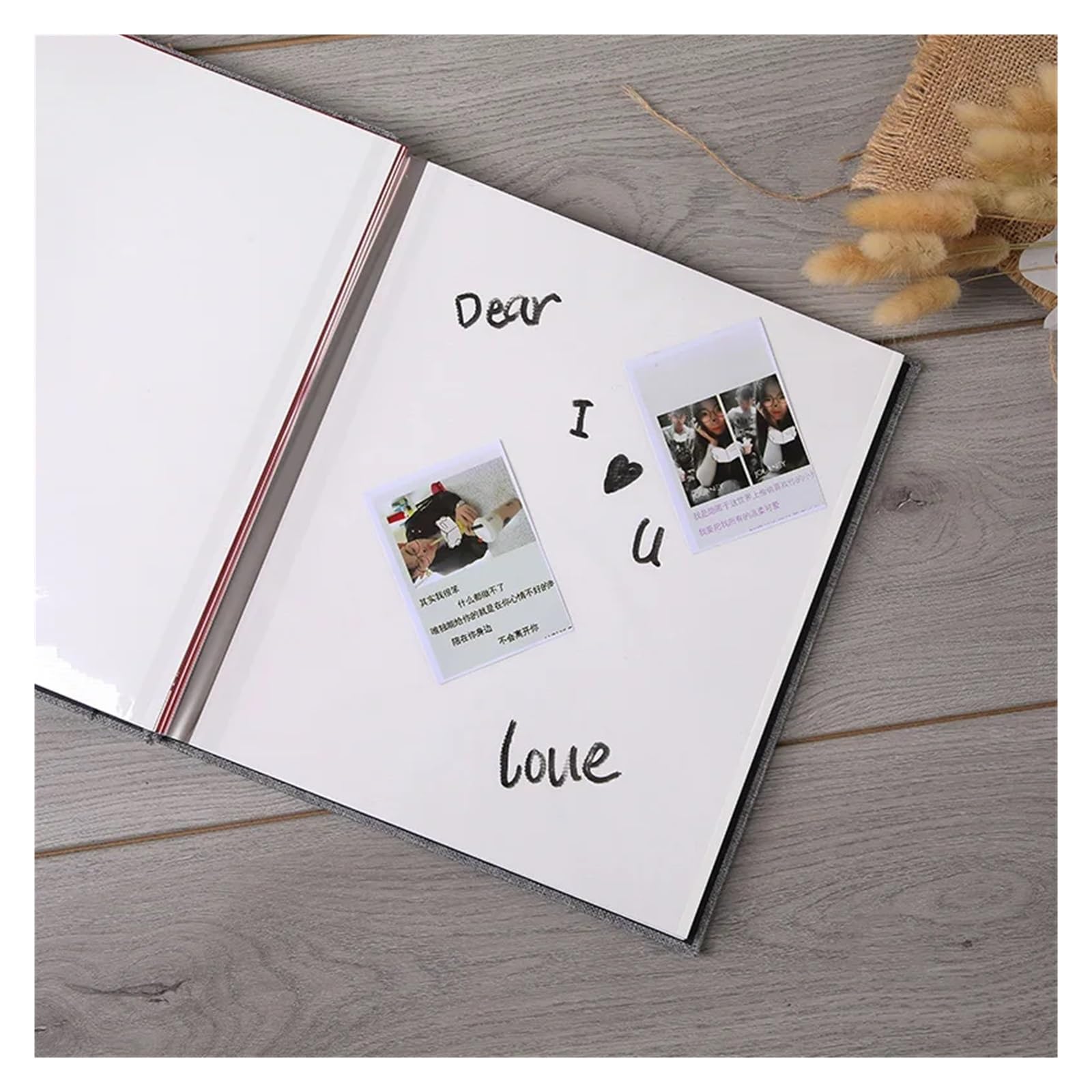 Scrapbook Fotoalbum Selbstklebendes Fotoalbum, magnetisches Scrapbook, DIY, Leinenkunst, 40 Seiten, Leinen, Hardcover, Hochzeit, Familie, Reisen(Brown)