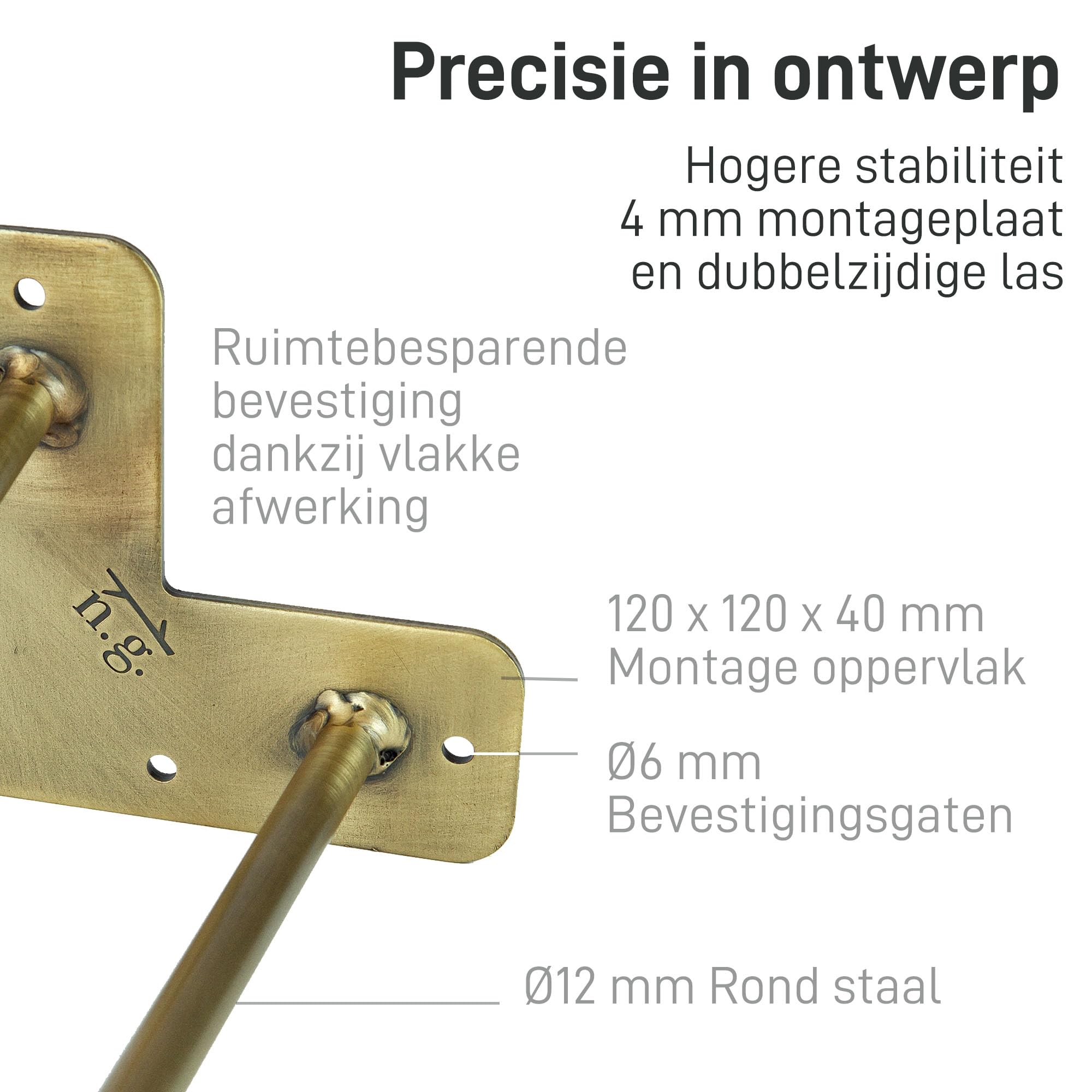 Natural Goods Berlin 4X Hairpin Leg Tafel-Poten | Diverse Kleuren & Maten | Metalen Tafel-Poten | Voor DIY-Projecten zoals Eettafel & Schrijftafel | 71 cm Hoog & 3-Streben | Industrieel Antraciet
