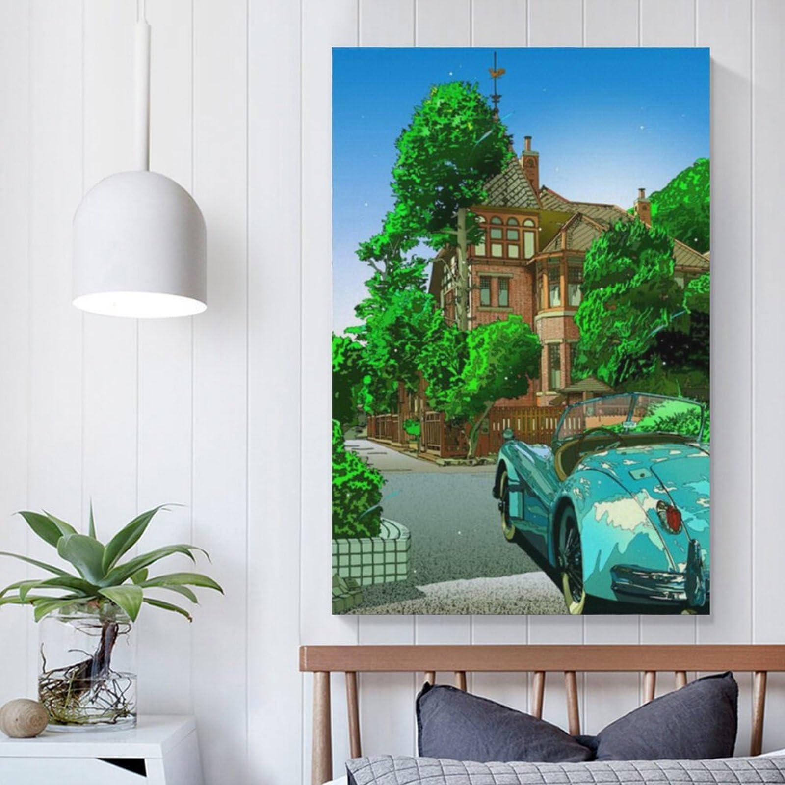 Amazon.co.jp: 鈴木英人の作品 《アート ポスター北野・風見鶏の館