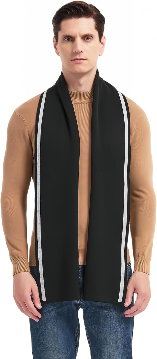 Mens Classic Cashmere Scarves Men's Winter Long Soft Plaid Winter Warm Thick Neckwe...