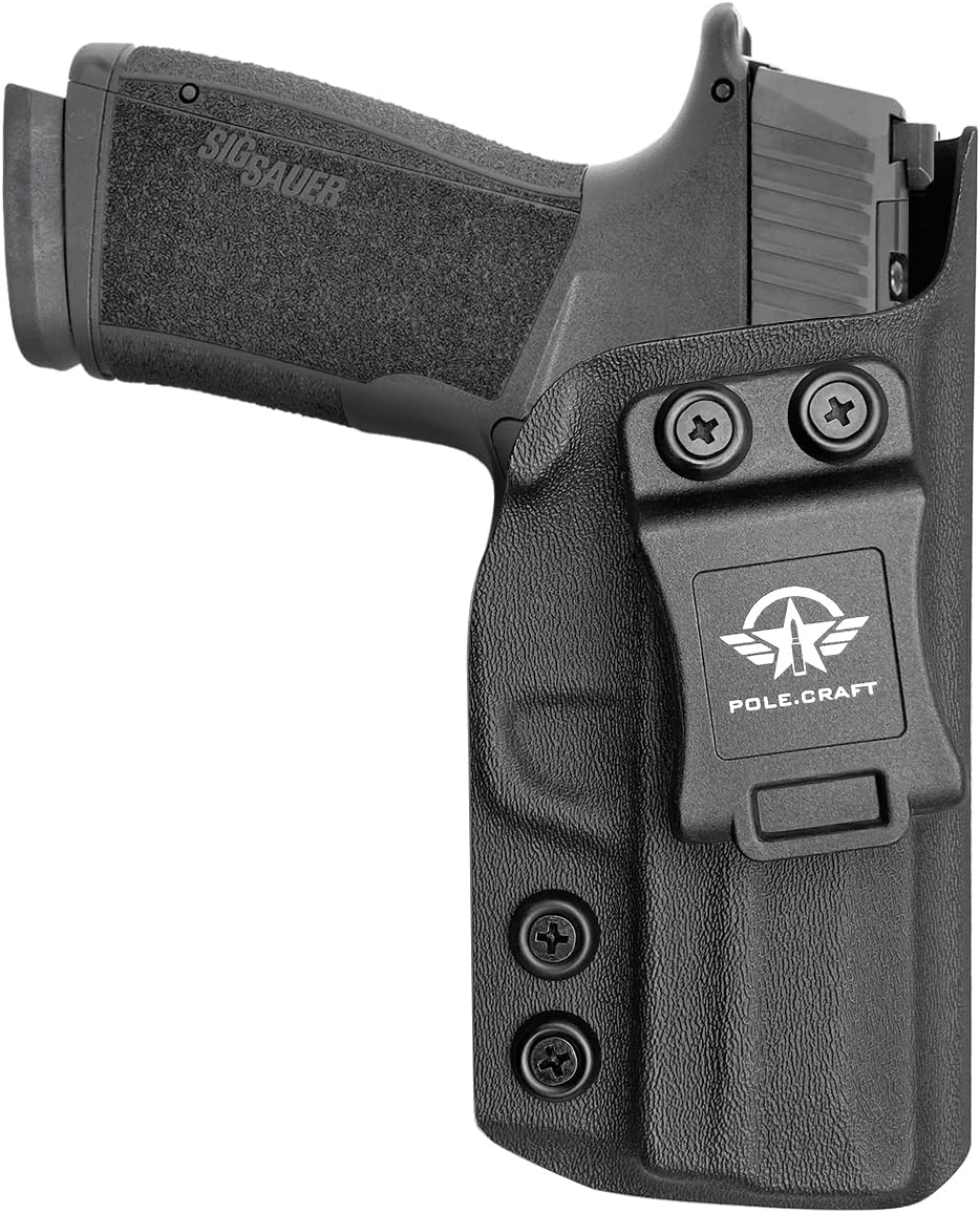 POLE.CRAFT P365 X Macro Holster, IWB Kydex Compatible: Sig Sauer P365 X Macro￨Inside Waistband Concealed Carry Sig P365 XMacro Holster