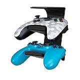 The IRIS - Under Desk Dual Universal Game Controller Mount Holder Hanger for XBOX ONE, SERIES X, PS5, PS4, PS3, SWITCH, STEELSERIES Gamepad & More, No Screws by Brainwavz