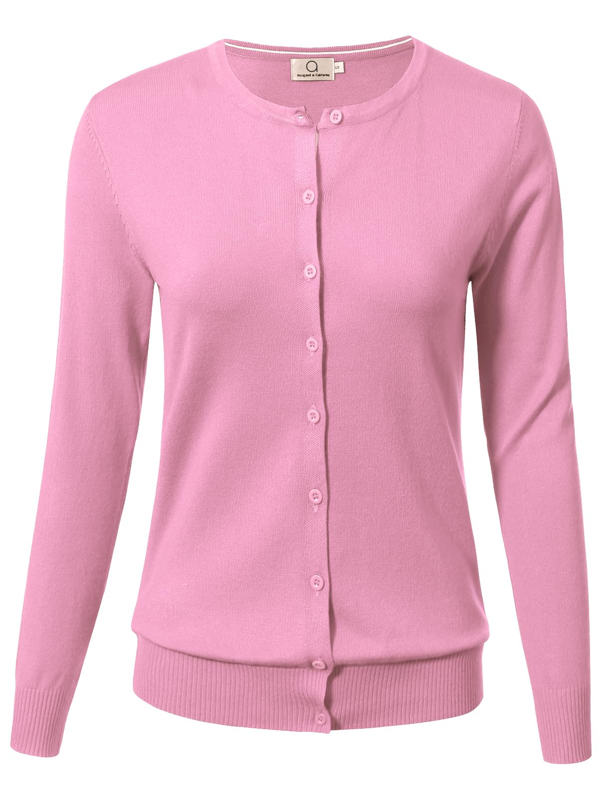 Allsense Women's Long-Sleeve Crewneck Cardigan