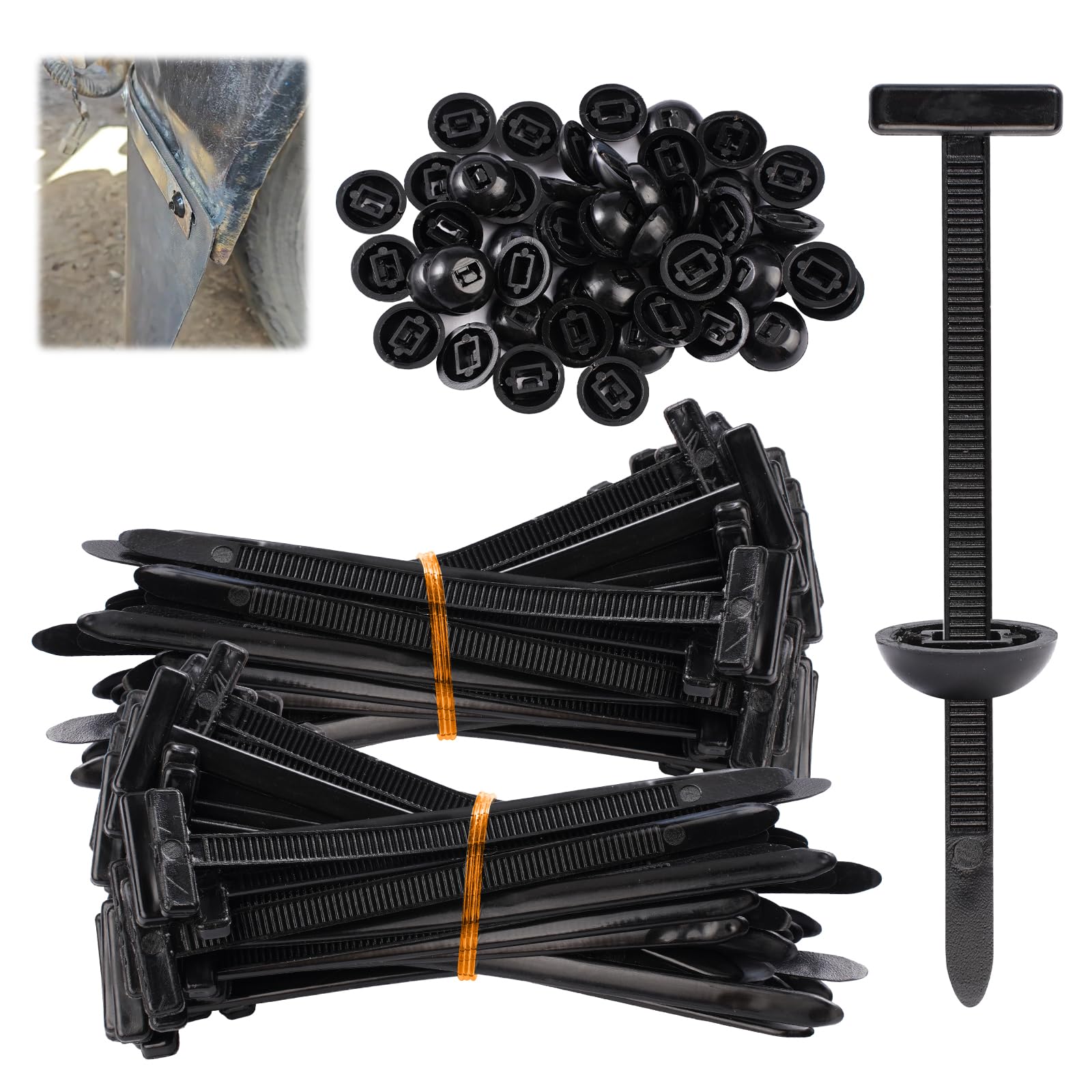 Amazon.com: Nylon Universal Zip Ties Buckle, Cable Ties with Pin