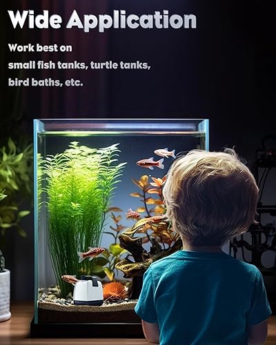 Miniatura 2 de Pawfly Mini bomba de agua sumergible de 80 GPH de 4 W, bomba de fuente pequeña con altura de elevación de 2.6 pies, bomba de acuario ultra