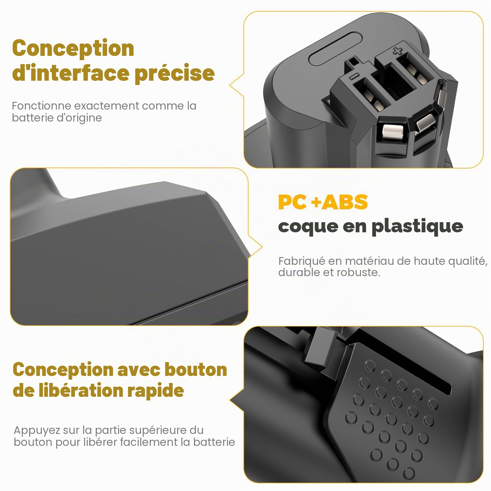 LabTEC 12V 6000mAh Li-ION Batterie pour Bosch BAT420 (2)