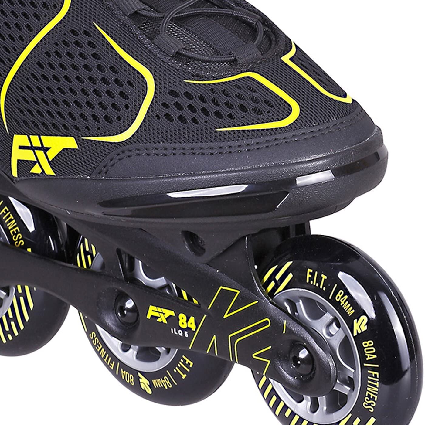 K2 F.I.T. 84 Speed Alu Inline Skate Black/Yellow