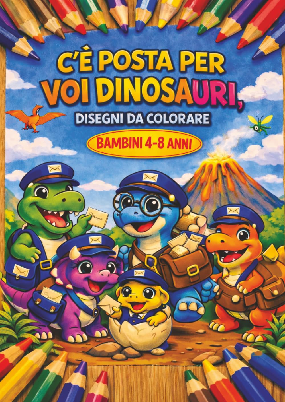 C'E' POSTA PER VOI DINOSAURI: DISEGNI DA COLORARE by ALMA (ALMA RAGAZZI)