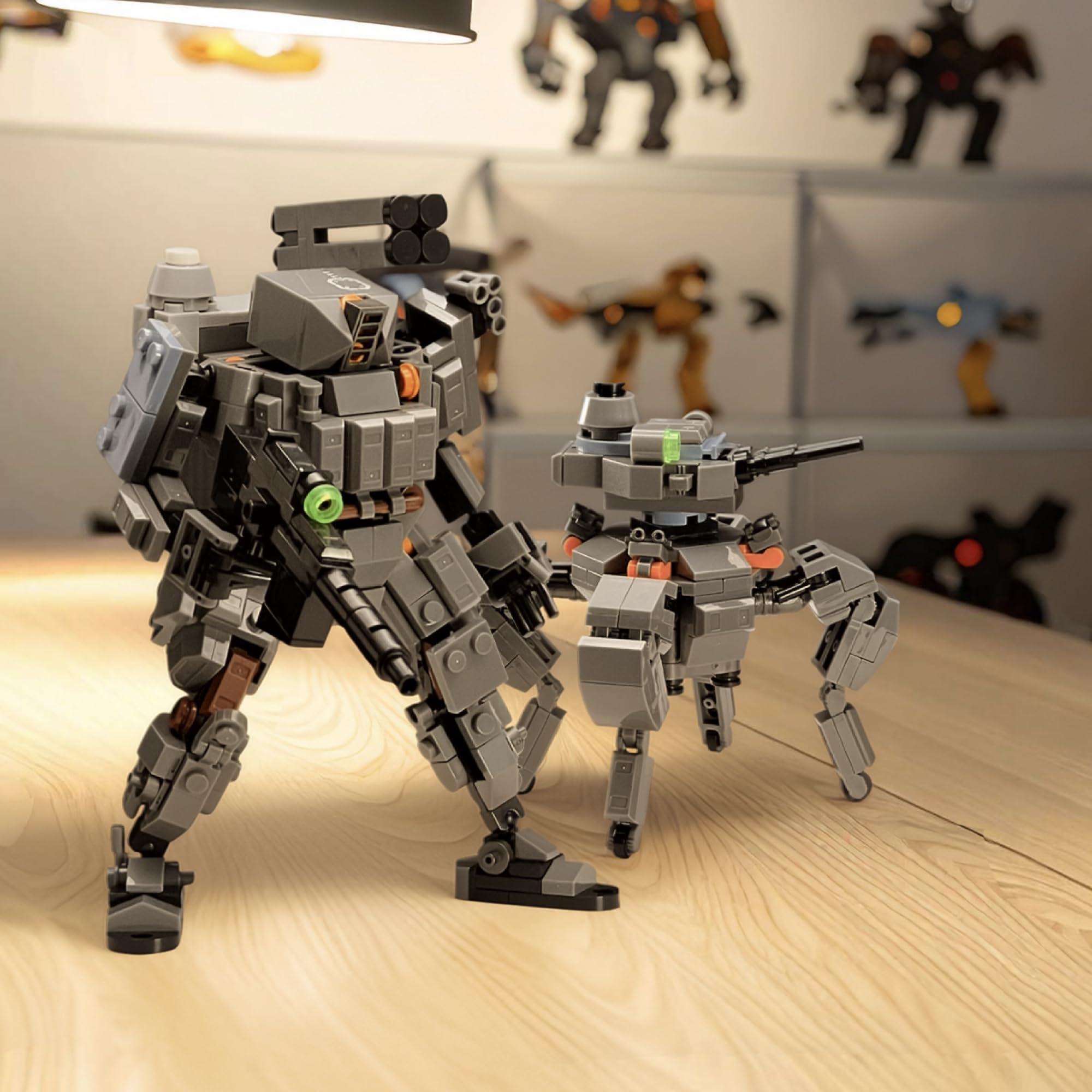 MyBuild Armed Forces Alpha Fire Support 6021 – Mécha Tactique de Soutien Lourd avec Lance‑Missiles Épaule & Drone de Combat | Kit de Construction Robot Dynamique | 14 Ans et Plus