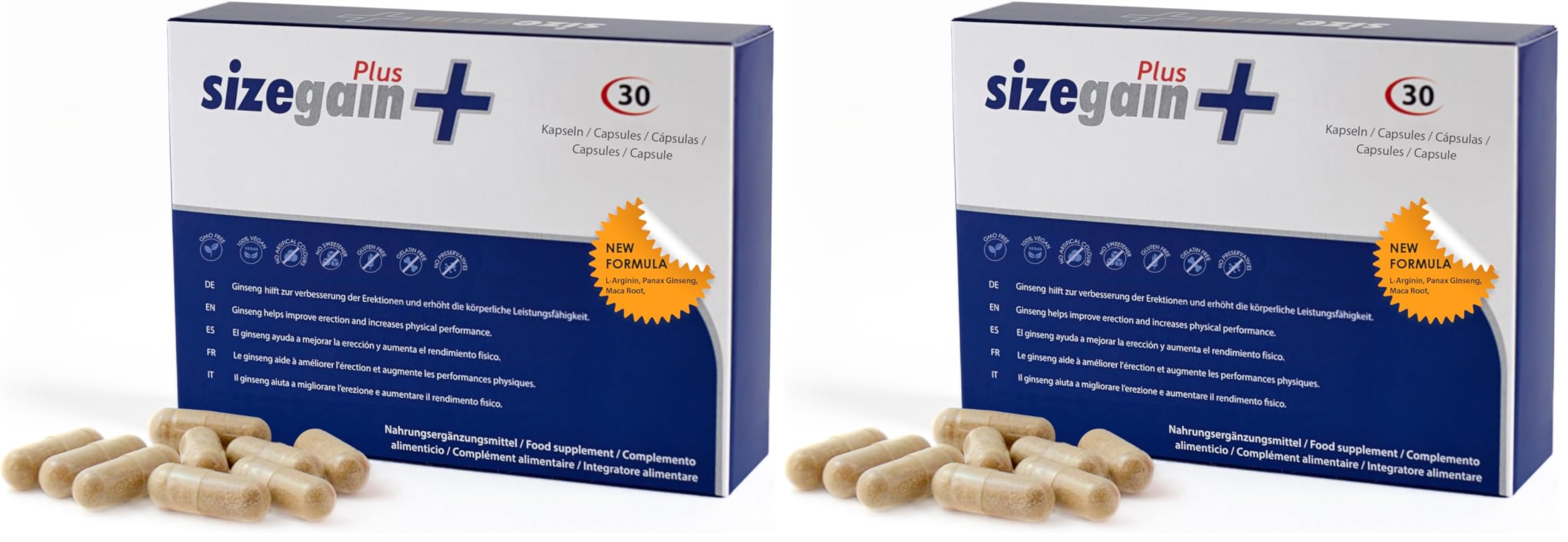 SIZEGAIN Agrandissement du pénis Pilules pour agrandir Le pénis