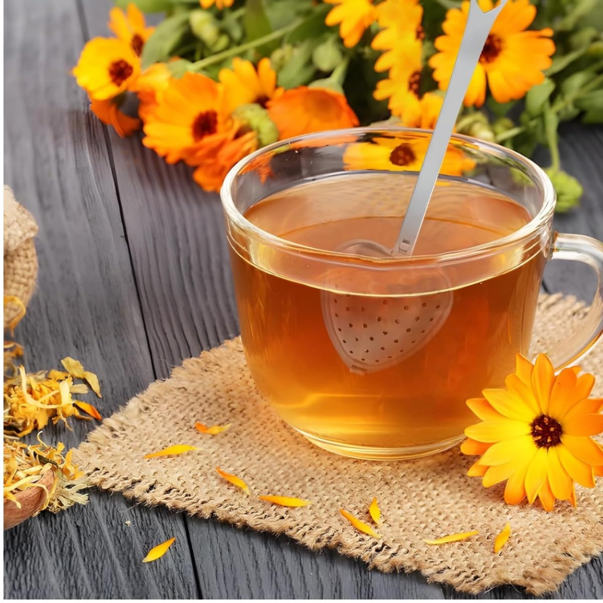 Infusores de Té,4 piezas Bola de Infusión de Té de acero inoxidable,Filtro para té Colador De Té Infusor de Té para teteras, tazas y botellas de té