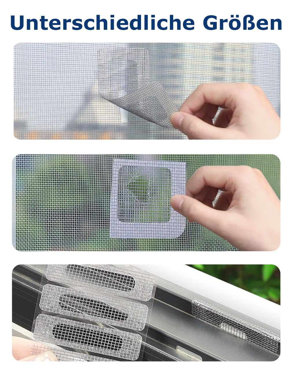 DOITOOL Fliegengitter Reparaturband - Selbstklebendes PET Netz Für Insektenschutz