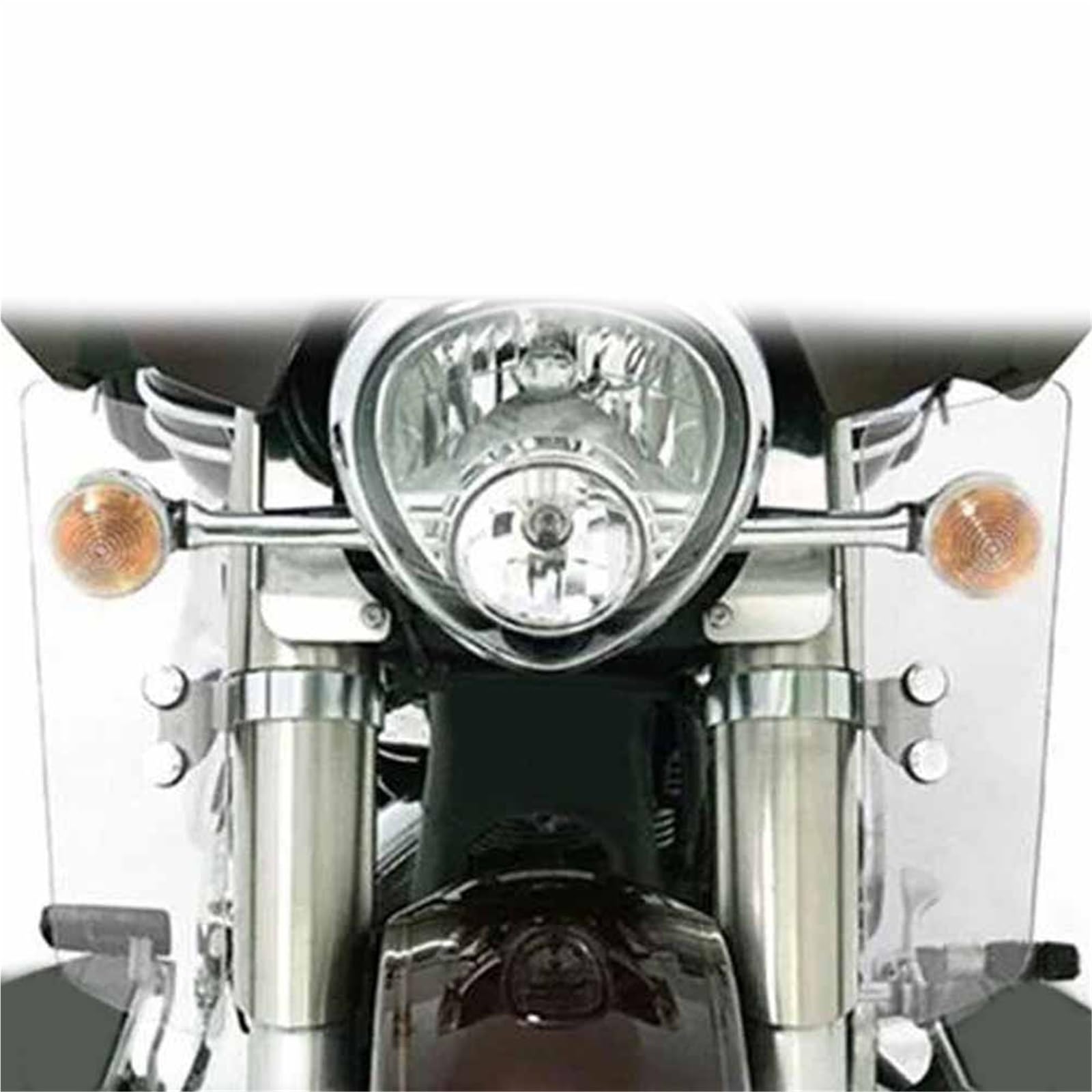 Deflettori Forcella Moto Parabrezza Universale Per Shadow ABS Plastica Trasparente/nero