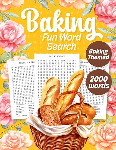 Baking Fun Word Search: Word Search Puzzle Book for Adults, 2000 words, Fun and Relaxing Word Find Puzzles | Baking Themed Book | Fun Word Search for Baking Lovers