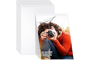 50 Self Seal Laminating Pouches 3x5in Protect Photos Documents CardsLaminate Without Machine