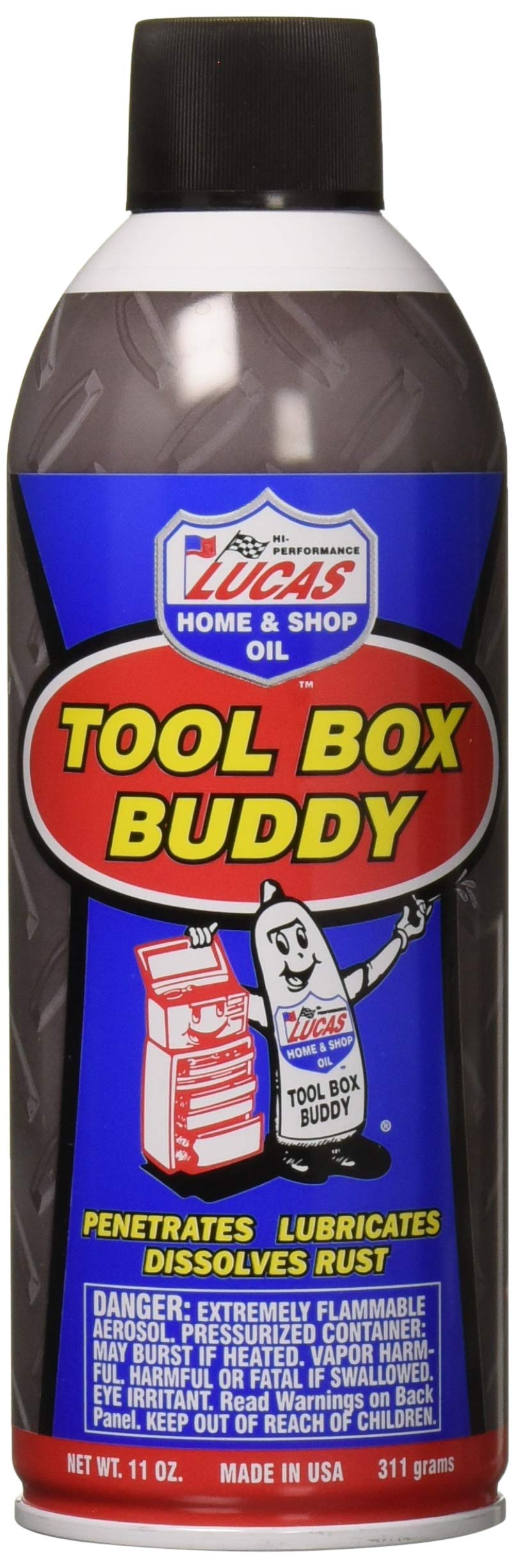 LUCAS OIL LUC10392 11 Ounce Aerosol Penetrant/Tool Box Buddy, 1 Pack