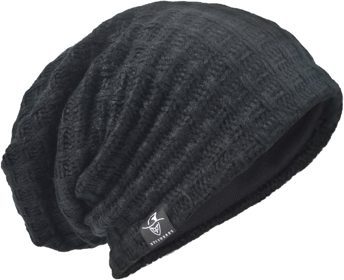 VECRY Men's Slouchy Beanie Knit Crochet Rasta Cap for Summer Winter