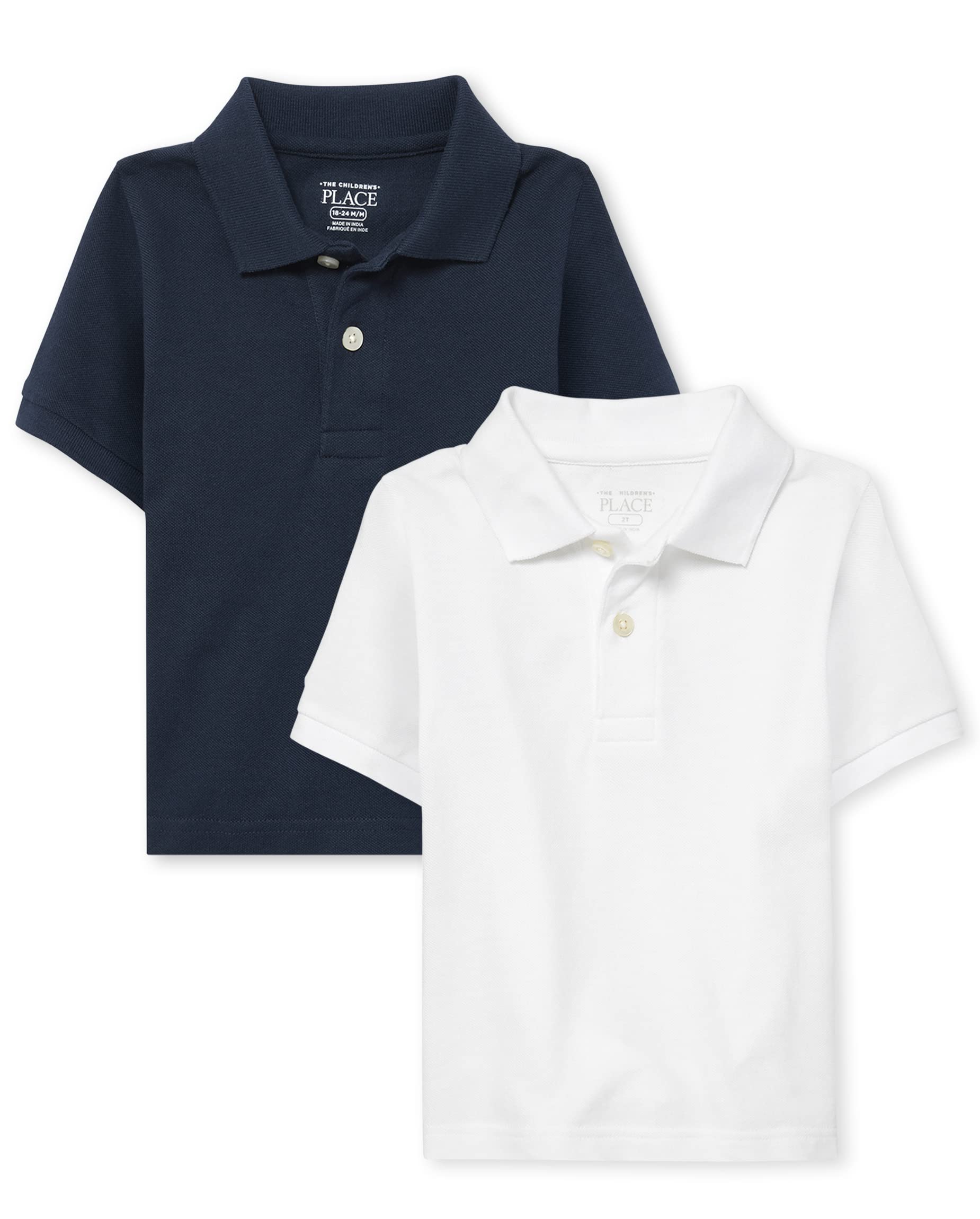 The Children's Place Koszulka polo Niemowlęta - chłopcy Baby And Toddler Boys Uniform Pique Polo 2-pack