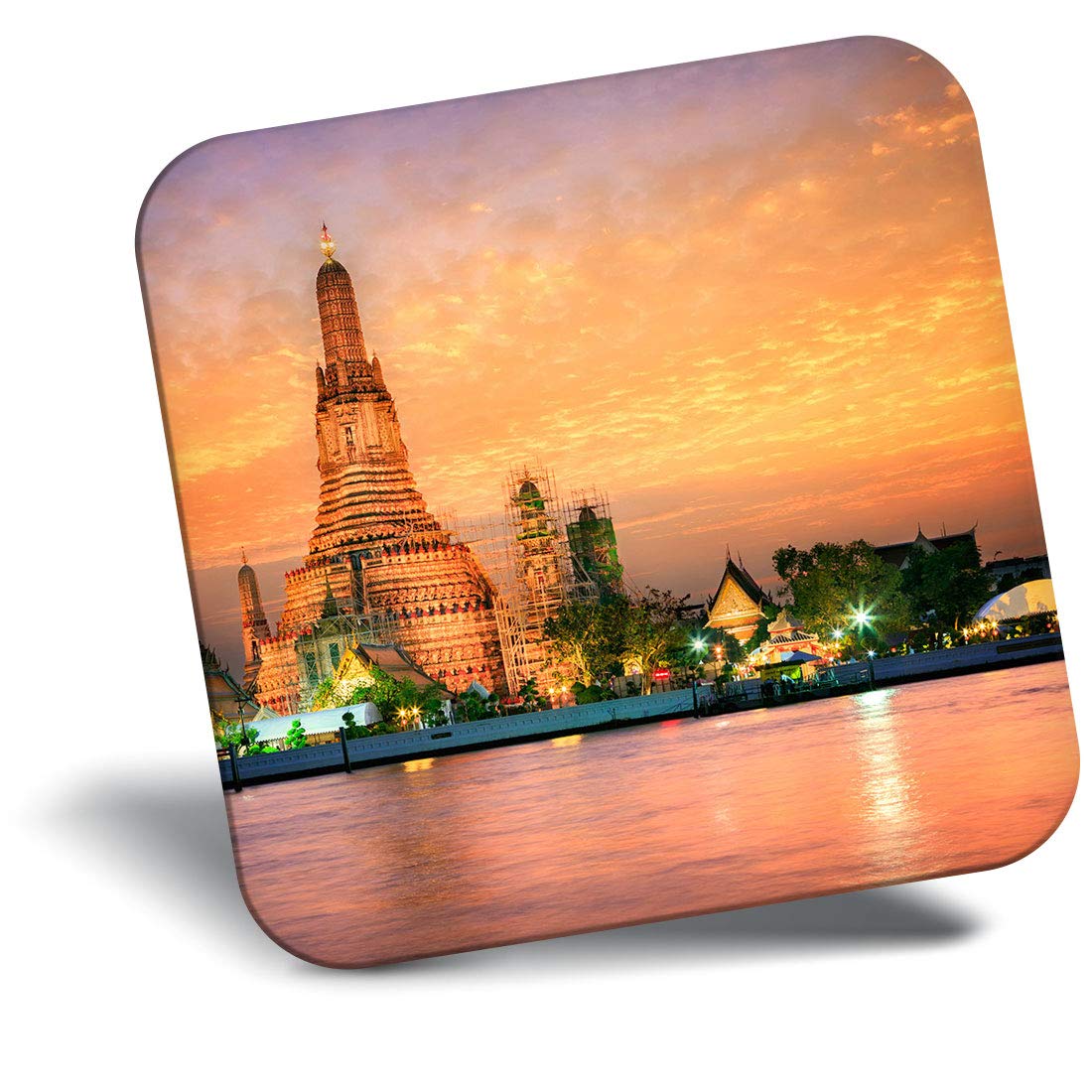 Destination Vinyl Ltd Fridge Magnet - Wat Arun Temple Bangkok Thailand 15746