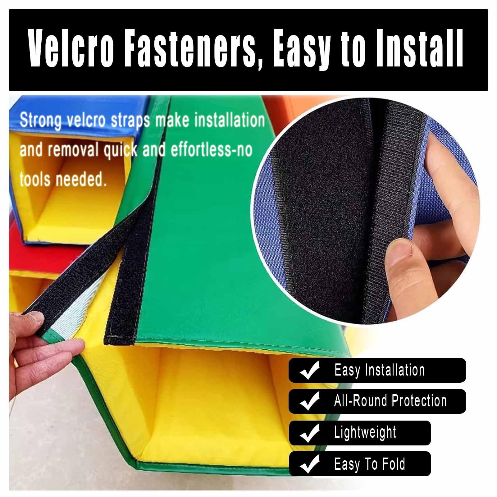 Almohadilla para bastón de baloncesto de 5 pies, almohadilla de seguridad, protector de columna cuadrada para garaje, estacionamiento, poste, pared, puerta