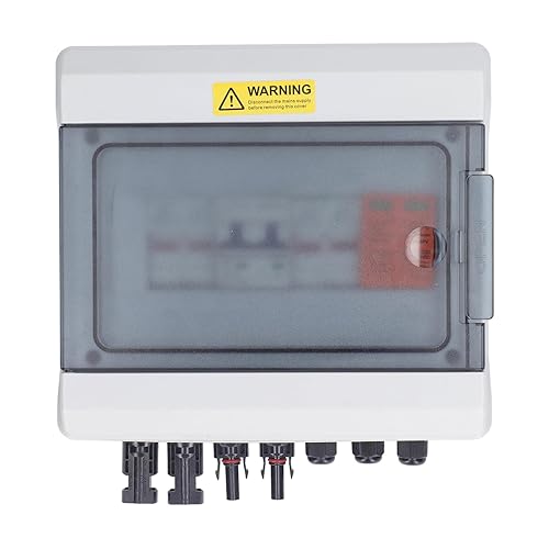 Miniatura 6 de 2 in 1 Photovoltaic Combiner Box Solar Panel Dc1000v Combiner Box Easy to Install for Grid Connected Power Generation System