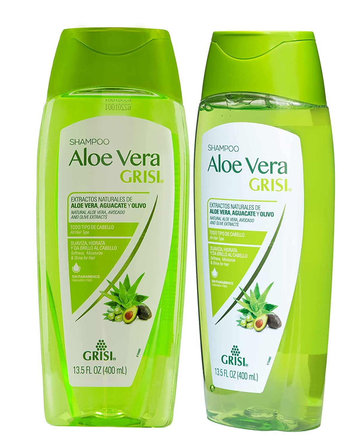 Aloe Vera Shampoo, Moisturizing Shampoo with Aloe Vera Extract, Paraben-Free, Hair Product for Soft and Shiny Hair, 2-Pack of 13.5 FL Oz each, 2 Bottles