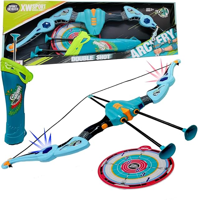 koolbitz Archery Set, Bow with Soft Arrow Set for Kids, Deformation Gift for Boys and Girls Ages 5 to 12, Perfect for Indoor or Outdoor Games
