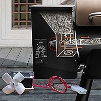 Vista 2 de Kit de motor de taladro de repuesto de 1.6 rpm, compatible con parrillas de pellets de madera Traeger/Pit Boss y parrilla ahumadora Camp Chef, motor