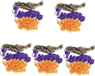 POPETPOP 15 Pçs Caixa De Estimação Escalada Rattan Lagarto Terrários Artificiais Decorativos Para Sala Selva Folhas Decoração Terrário Planta Simulada Planta Realista Ornamentos Planta