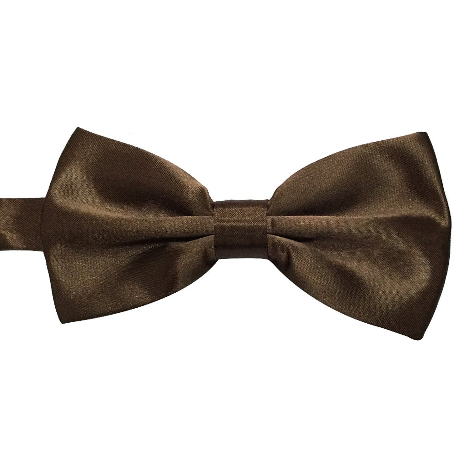 AINOW Formal Satin Banded Mens Bow Tie Pre tied Bowties