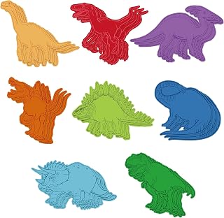 Eaasty 24 Pcs 720 Sheets Dinosaurs Sticky Notes 8 Shaped Prehistoric Memo