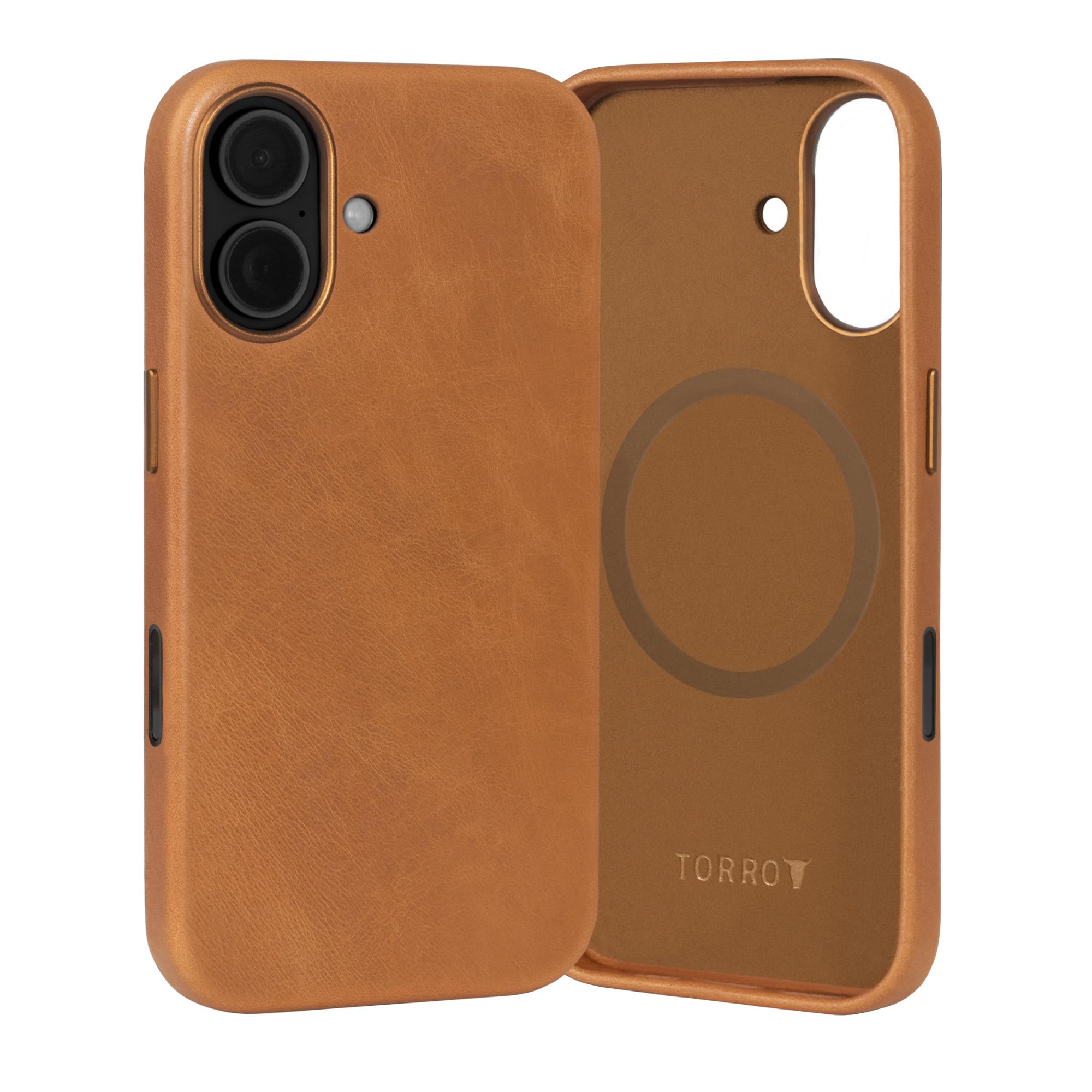 Coque en cuir iPhone 17 compatible MagSafe TORRO étui antichoc fin - 7