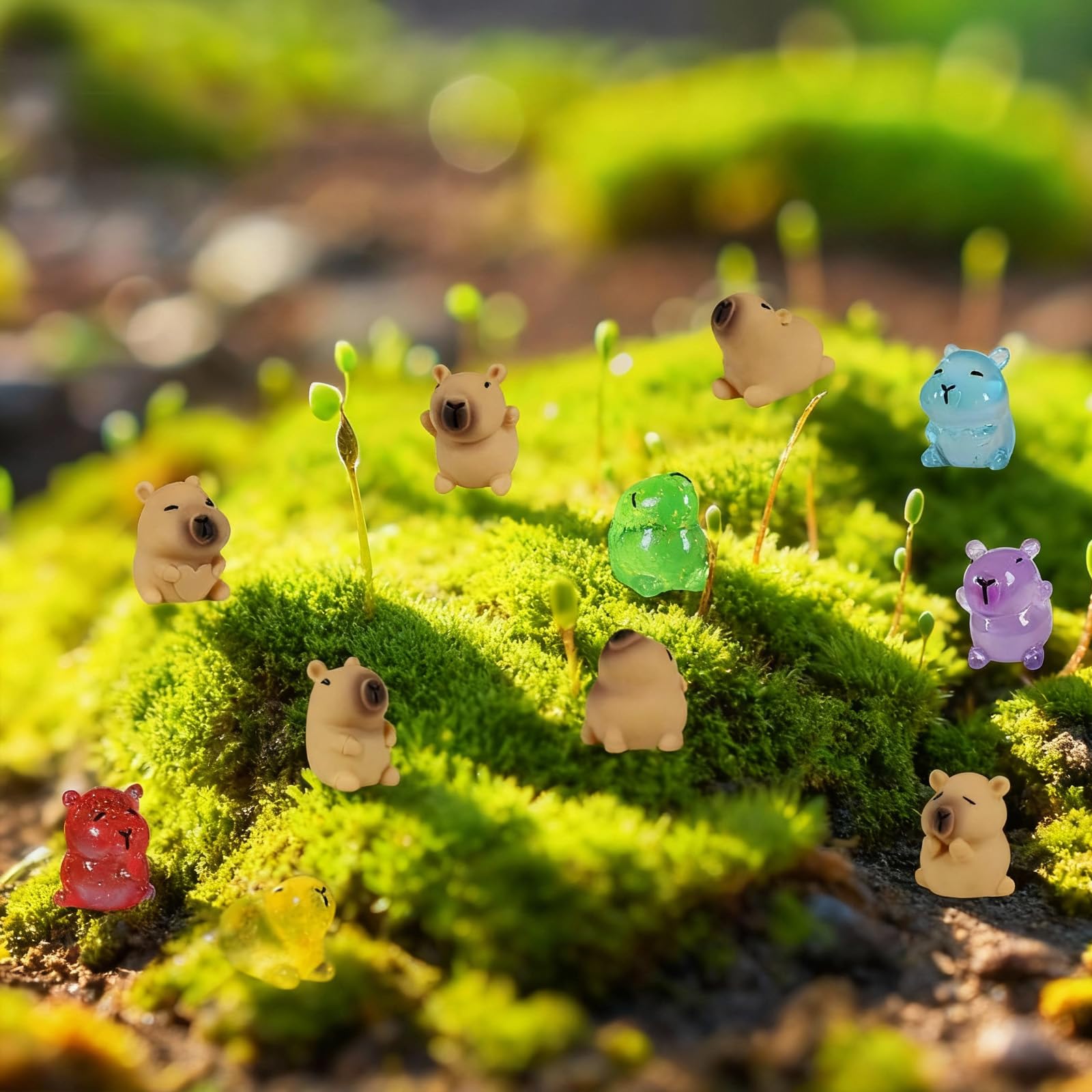 DASHUAIGE 24 Pcs Mini Capybara Figurines - Image 4