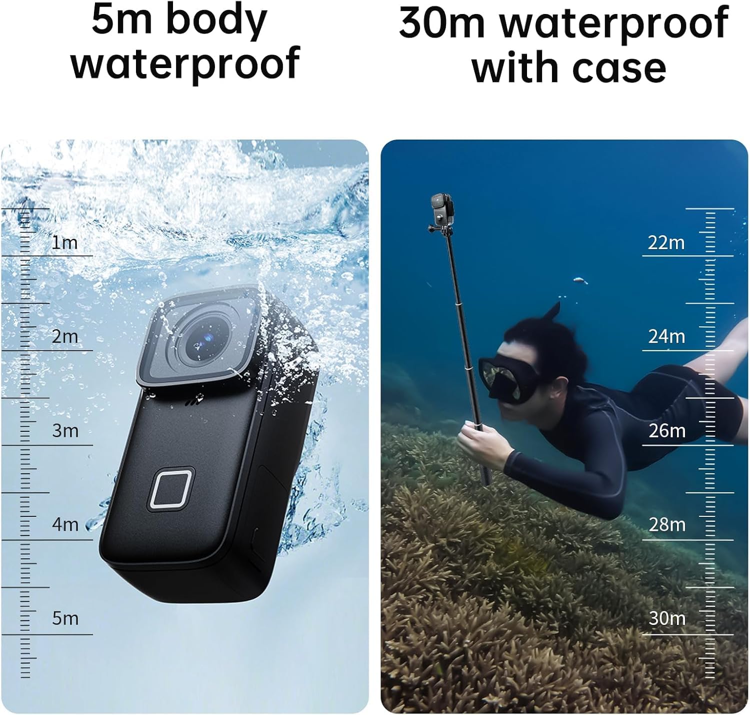 SJCAM Waterproof Action Camera 4K 30M Underwater POV Vlogging