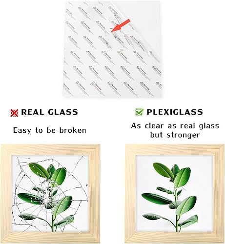 Miniatura 9 de Marcos de fotos de grano de madera de ébano de 5 x 5 pulgadas, cuadrados, clásicos, de madera natural, paquete de 6 unidades para montaje en pared y