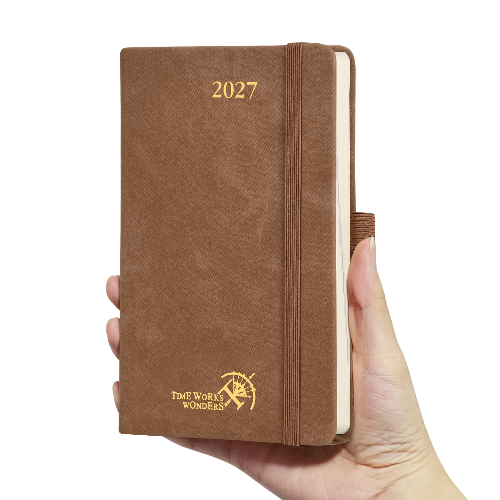 POPRUN 2027 Diary Planner Weekly Hardback A6 Diary Week To View Planner