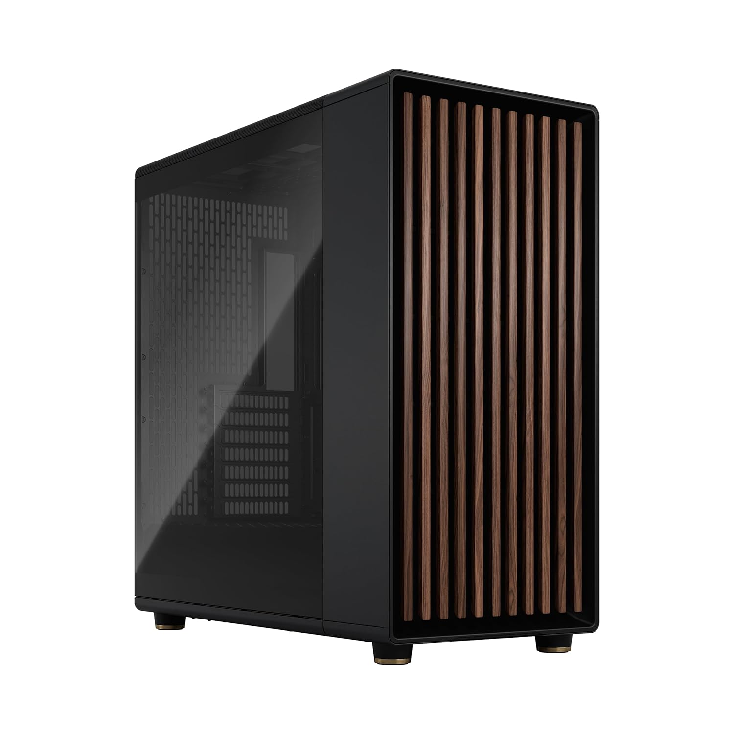 Fractal Design North XL Charcoal Black Mid Tower PC Case– Dark Tempered Glass, Walnut Wood, High Airflow EATX Chassis, USB Type-C, 3x140mm PWM Fan, Liquid Cooler Support Gaming Cabinet (FD-C-NOR1X-02) Fractal Design North XL Charcoal Black Mid Tower PC Case– Dark Tempered Glass, Walnut Wood, High Airflow EATX Chassis, USB Type-C, 3x140mm PWM Fan, Liquid Cooler Support Gaming Cabinet (FD-C-NOR1X-02)