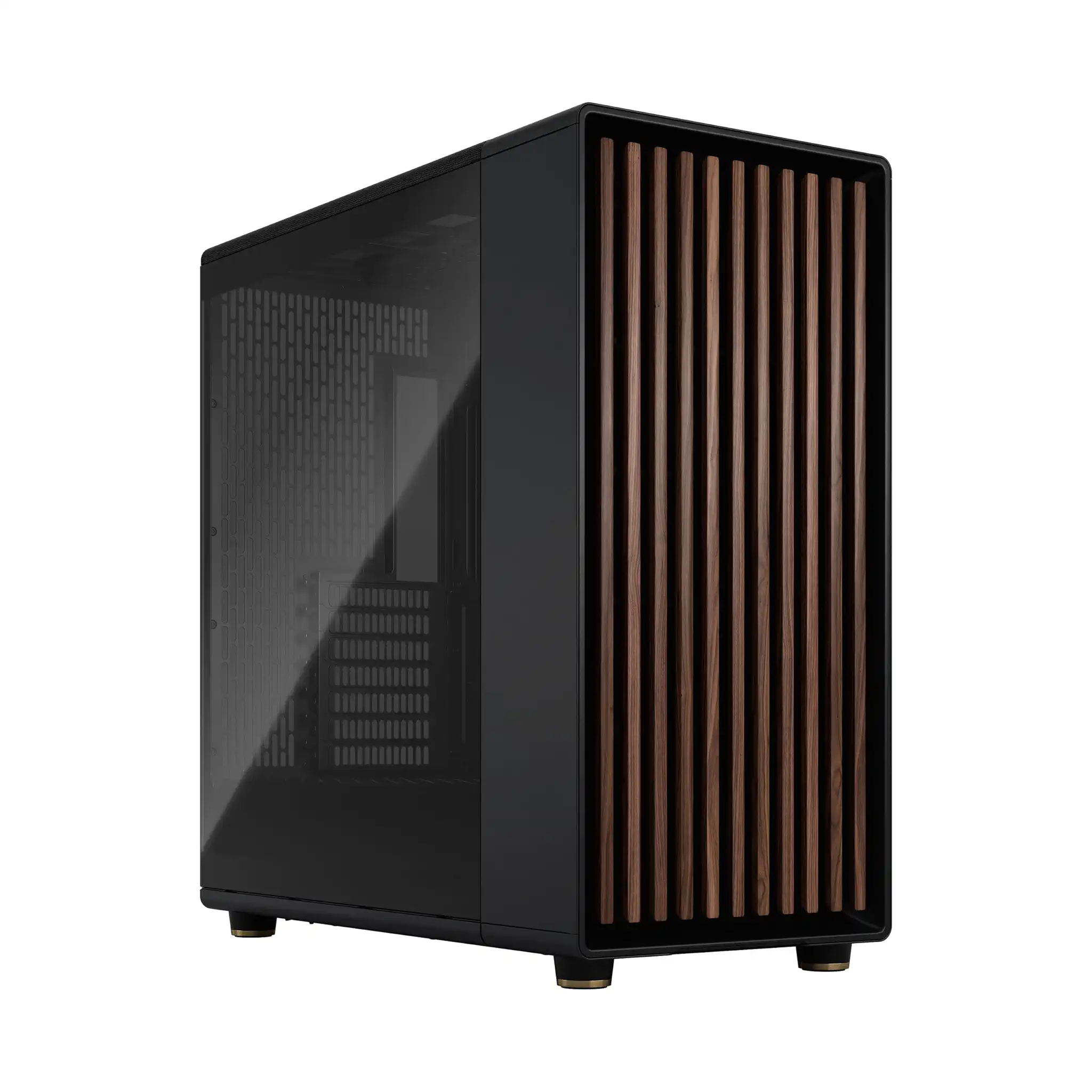 Fractal Design North XL Charcoal Black TG- DREI 140-mm-Aspect-PWM-Lüfter enthalten – USB Typ-C – E-ATX Airflow Full-Tower PC-Gaming-Gehäuse