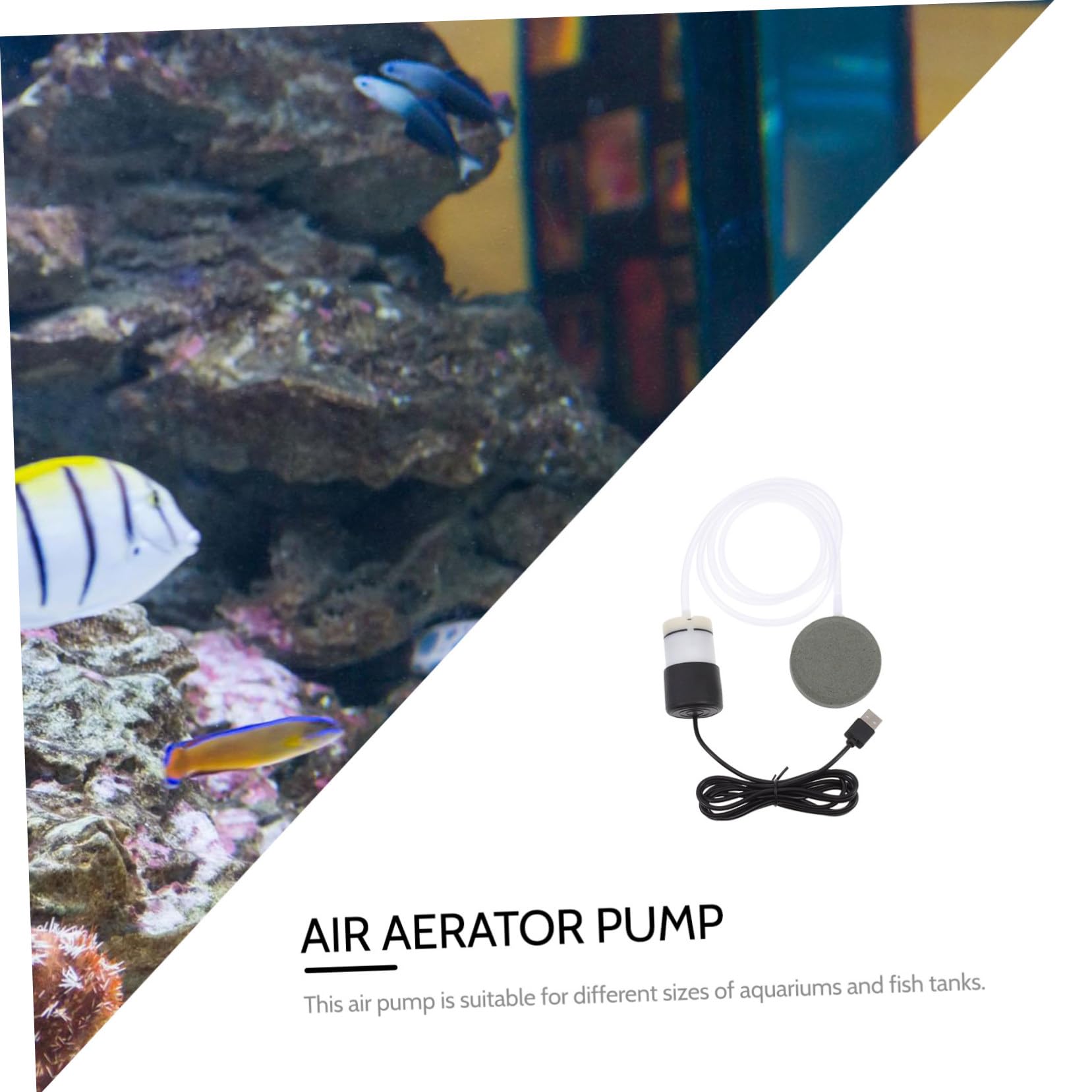 Toddmomy Sauerstoffpumpe Für Fischbecken Aqua Klein Tank Luft Hausbedarf Mini-sauerstoffpumpe USB-sauerstoffpumpen Abs