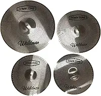 Kit de Pratos para Bateria Waldman Down Tone DT-141620 HH 14'+Crash 16'+Ride 20'
